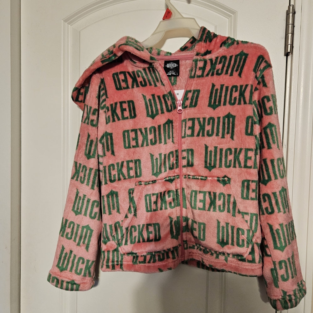 Wicked Kids Hooded Jacket - Pink and Green